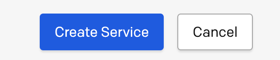 Click the Create Service button